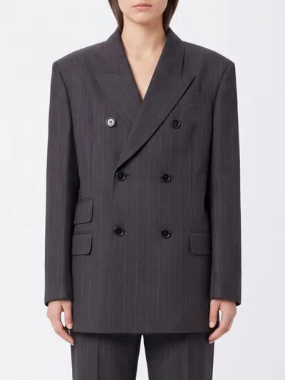 Ami Alexandre Mattiussi Ami Paris Jacket Woman Color Grey In Black