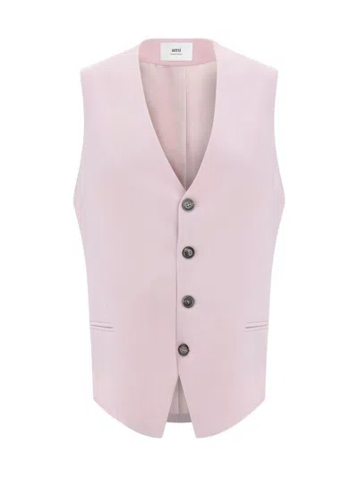 Ami Alexandre Mattiussi Ami Paris Jackets And Vests In Pink