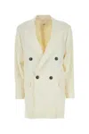 Ami Alexandre Mattiussi Ami Paris Ivory Wool Oversize Blazer In White