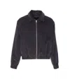 Ami Alexandre Mattiussi Black Technical Canvas Zipped Jacket Black In Black
