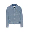 Ami Alexandre Mattiussi Denim Jacket With Long Sleeves And Pockets In Multi