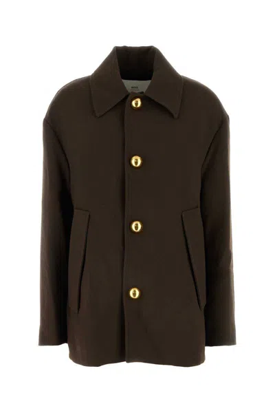 Ami Alexandre Mattiussi Ami Paris Jackets In Brown