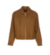 Ami Alexandre Mattiussi Ami De Coeur Wool Zip-up Jacket In Gold