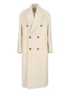 Ami Alexandre Mattiussi Double-breasted Coat In White