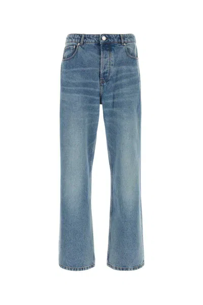 Ami Alexandre Mattiussi Flare Fit Cotton Denim Jeans In Blue