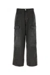 Ami Alexandre Mattiussi Relaxed Worker Baggy Jeans In Black In Black