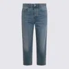 Ami Alexandre Mattiussi Straight-leg Blue Denim Jeans With Classic Fit In Blue
