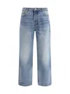 Ami Alexandre Mattiussi Trousers With Belt Loops And Contrast Stitching In Blue