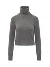 Ami Alexandre Mattiussi Ami Paris De Coeur Cashmere Jumper In Grey