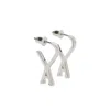 Ami Alexandre Mattiussi Small Ami De Coeur Hoop Earrings In Silver