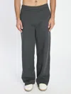Ami Alexandre Mattiussi Ami De Coeur Wide-leg Track Pants In Gray