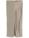 Ami Alexandre Mattiussi Ami Paris Jupe Midi Droite In Gray