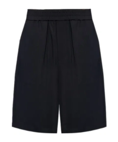 Ami Alexandre Mattiussi Ami Paris Knee-length Bermuda Shorts In Black