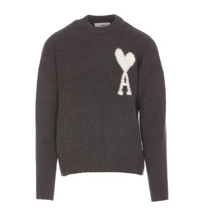 Ami Alexandre Mattiussi Ami Paris Sweatshirts In Grey