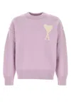 Ami Alexandre Mattiussi Ami Paris Knitwear In Lilaecru