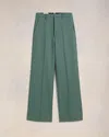 Ami Alexandre Mattiussi Ami Paris Large Green Pants Wide Camal