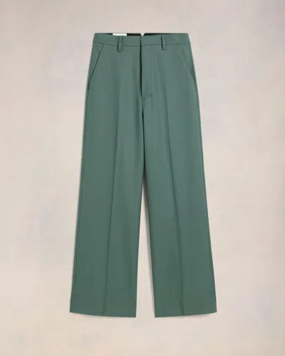 Ami Alexandre Mattiussi Ami Paris Large Green Pants Wide Camal In Antique Clay