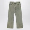 Ami Alexandre Mattiussi Ami Paris Laurel Green Faded Effect Jeans