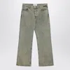 Ami Alexandre Mattiussi Ami Paris Laurel Green Faded Effect Jeans