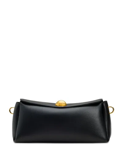 Ami Alexandre Mattiussi Ami Paris Leather Shoulder Bag In Black