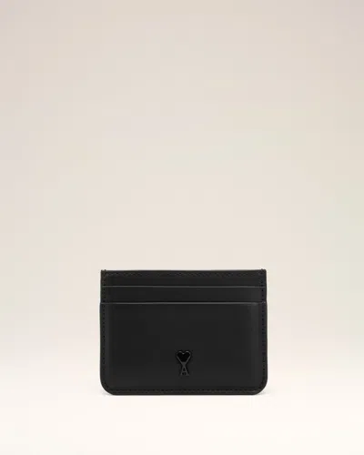 Ami Alexandre Mattiussi Ami Paris Leather Wallet In Black