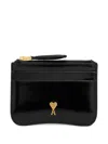 Ami Alexandre Mattiussi Ami Paris Leather Wallet In Black