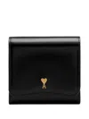 Ami Alexandre Mattiussi Paris Paris Leather Wallet In Black