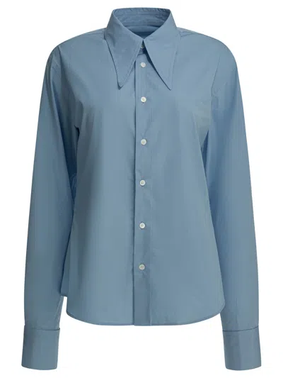 Ami Alexandre Mattiussi Ami Paris Light Blue Cotton Shirt