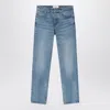 Ami Alexandre Mattiussi Ami Paris Light Blue Jeans With Washed Effect In Blue
