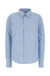 Ami Alexandre Mattiussi Classic Button-up Shirt With Crisp Collar In Blue