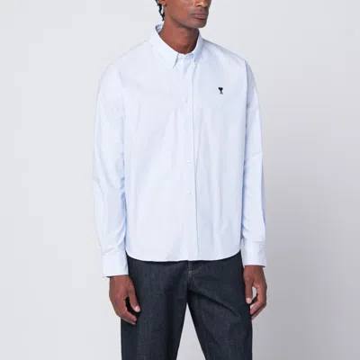 Ami Alexandre Mattiussi Light Blue Shirt Ami De Coeur