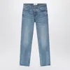 Ami Alexandre Mattiussi Ami Paris Light Blue Jeans With Washed Effect In Blue