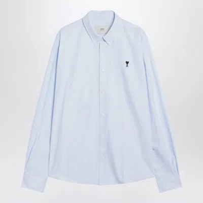 Ami Alexandre Mattiussi Ami Paris Light Shirt Ami Paris De Coeur In Blue