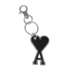 Ami Alexandre Mattiussi Ami Paris Men Ami De Coeur Keyring In Black