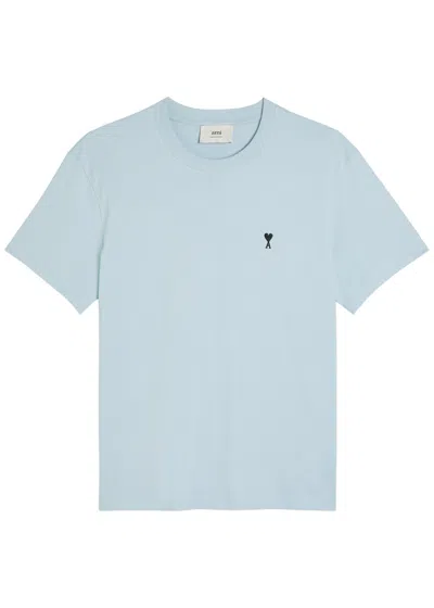 Ami Alexandre Mattiussi Ami Paris Ami Paris De Coeur Cotton T-shirt In Blue