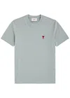 Ami Alexandre Mattiussi Ami Paris Ami De Coeur Crewneck Short-sleeved T-shirt In Blue