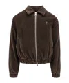 Ami Alexandre Mattiussi Ami Paris Ami De Coeur Corduroy Blouson Jacket In Black