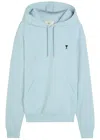 Ami Alexandre Mattiussi Ami Paris Logo Hooded Cotton Sweatshirt