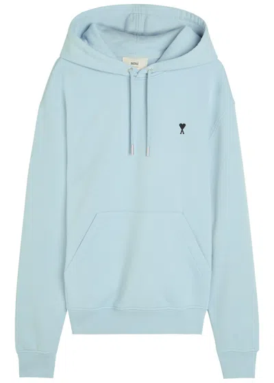 Ami Alexandre Mattiussi Ami Paris Logo Hooded Cotton Sweatshirt