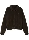 Ami Alexandre Mattiussi Ami Paris Ami De Coeur Corduroy Blouson Jacket In Brown