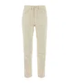 Ami Alexandre Mattiussi Ami Paris Logo-patch Denim Jeans In Nude