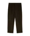 Ami Alexandre Mattiussi Carrot Oversized Trousers Brown In Black