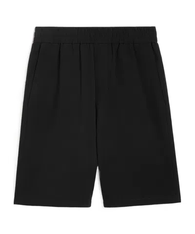 AMI ALEXANDRE MATTIUSSI AMI PARIS LOGO PLAQUE BERMUDA SHORTS