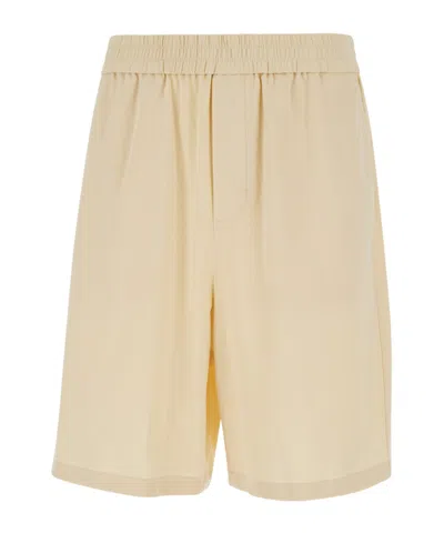 AMI ALEXANDRE MATTIUSSI AMI PARIS LOGO PLAQUE BERMUDA SHORTS