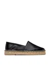 Ami Alexandre Mattiussi Ami Paris Logo Slip-on Espadrilles In Black