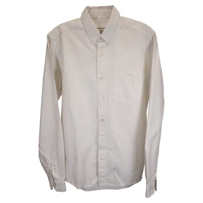 Ami Alexandre Mattiussi Ami Paris Lone Sleeve Button-down Shirt In White Cotton