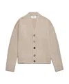 Ami Alexandre Mattiussi Ami Paris Long Sleeved Buttoned Cardigan In Nude