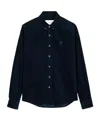 Ami Alexandre Mattiussi Ami Paris Long-sleeved Buttoned Shirt In Black