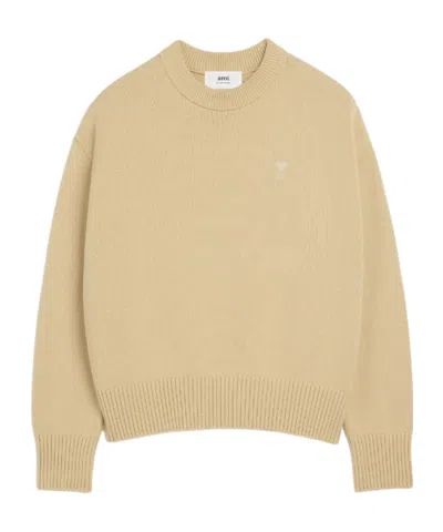 Ami Alexandre Mattiussi Ami De Coeur Jumper In Nude