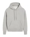 Ami Alexandre Mattiussi Ami Paris Long-sleeved Drawstring Hoodie In Gray